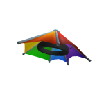 Shady Rainbow Umbrella Hat