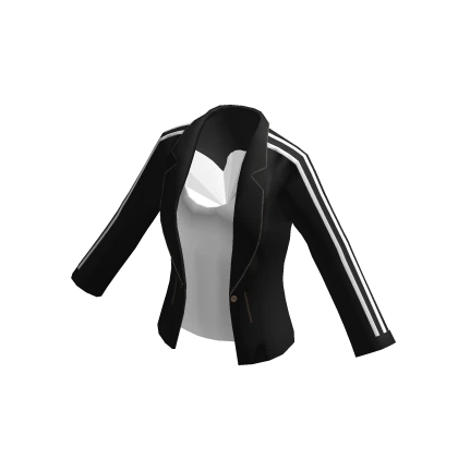 adidas Blazer over Vest White on Black Roblox item thumbnail