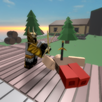 Fighting game, but with random weapon.