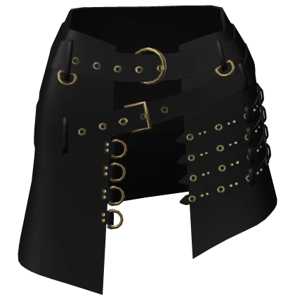 Gothic Black & Golden Asym Waist Coat (F) 1.0 | Roblox Item