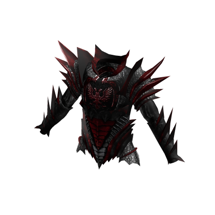 Medieval Divine Knight Armor Top Black Red