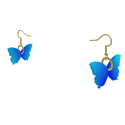 Roblox Item Butterfly earrings