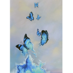 Blue Glittering Butterflies