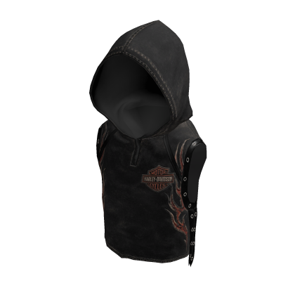 Vintage Eagle Hooded Biker Vest