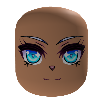 anime animal blue eyes cute face