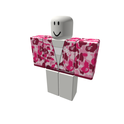Pink Bape hoodie F Roblox