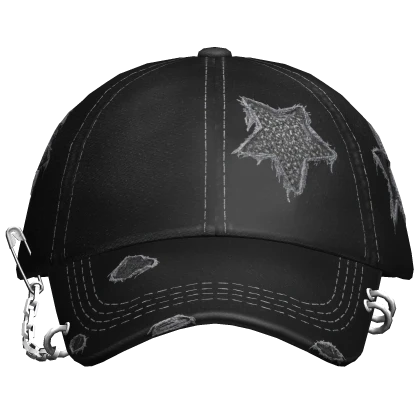 K*様 2000s archive Design casquette Cap Black Thrifted Pierced Washed Grunge 2000s Y2K | Roblox Item