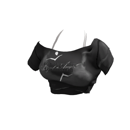 ʚ♡ɞ Y2K Off-Shoulder Black Top with Bikini