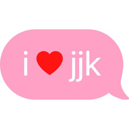 i heart jjk text