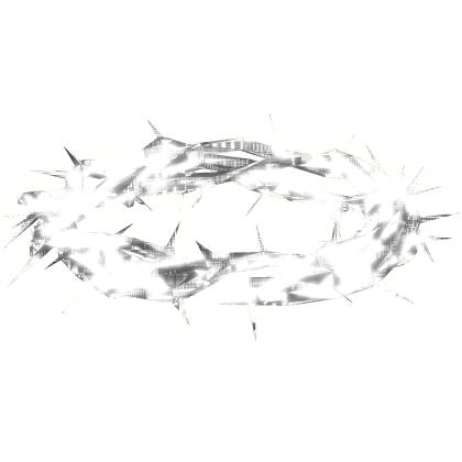 Animated Lightning Glowing Thorn Crown - White Roblox item