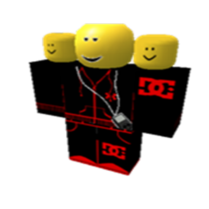 Me with DC hoodie and pance iPod flat top head chi Roblox decal