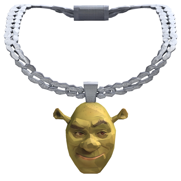 Iced Out Shrek Necklace Chain 3.0