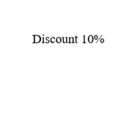 sale off 10% everytime buying!!