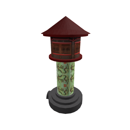 ancient chinese temple dragon  watchtower