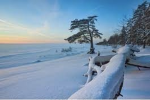 Snow on the beach