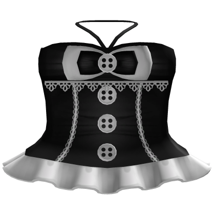 cute black coord with bottons gothic lolita 