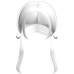  ♡꒰ FREE: long loopy pigtails in white꒱
