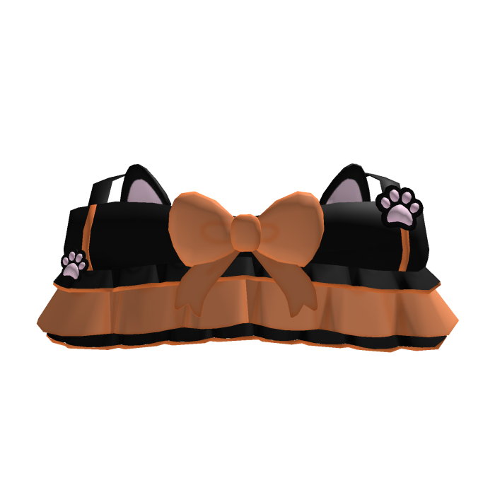 ♡ kawaii bat kitty top in orange