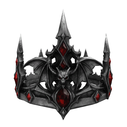Gothic Vampire Bat Crown (Silver)