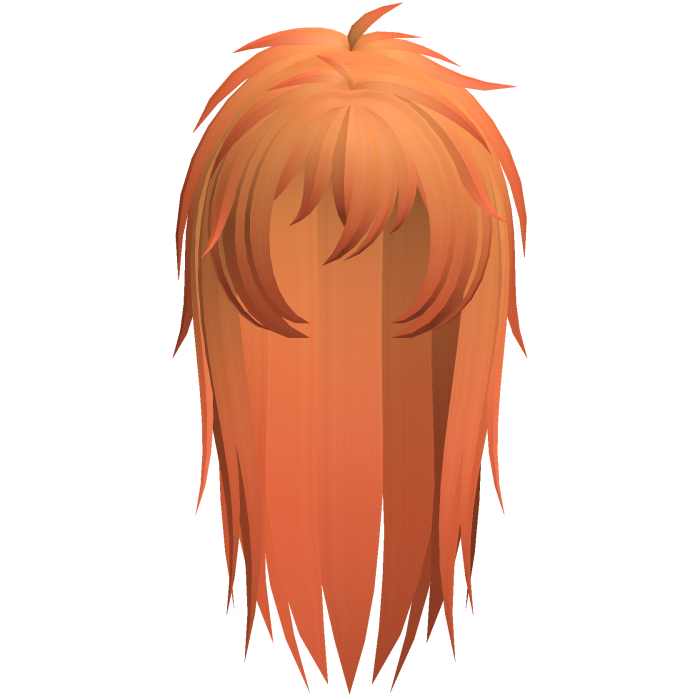 emo vkei moe scene messy hair orange