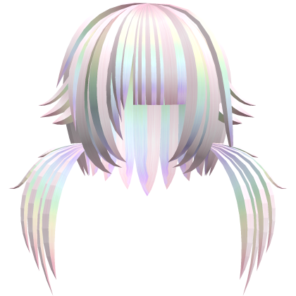 (=XᆺX=) soft scene neko pigtails in pastel rainbow Roblox item