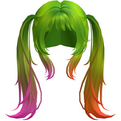 Halloween Green Pink Orange Cutesy Pigtails Roblox item