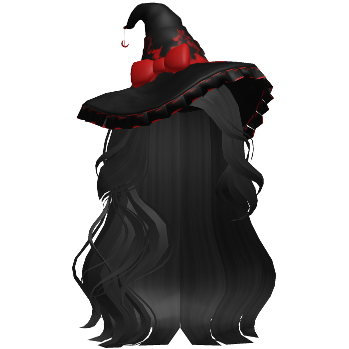 Halloween Side Swept Witch Hair (Black)