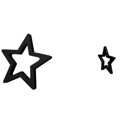 Black Star Hair Clips Roblox item