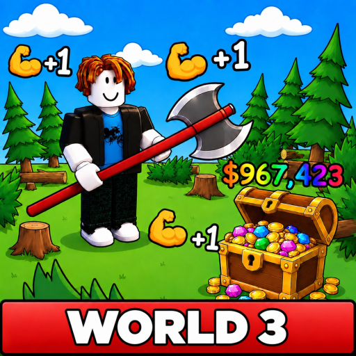 +1 Chop Trees for Treasure Roblox game