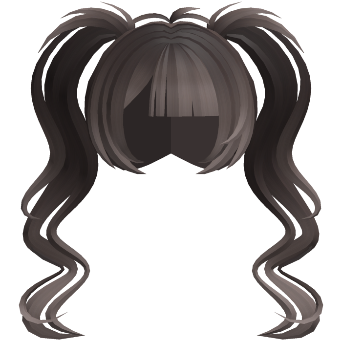 fluffy moe long swirly ponytails brown fade