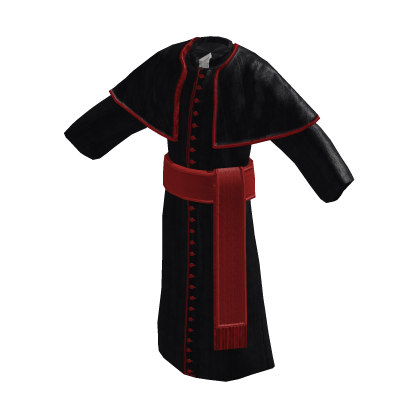 Red & Black Ceremonial Cardinal Cassock Robe thumbnail