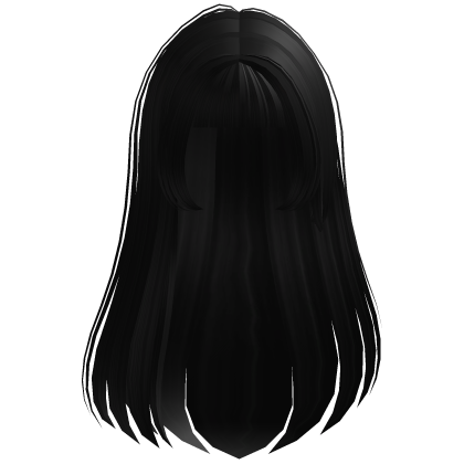 ♥ to-the-side band star girl hair ∙ black Roblox item