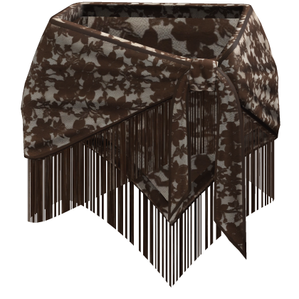 Brown Lace Tie Waist Tassel Belt Roblox item