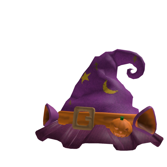 Purple Halloween witch hat