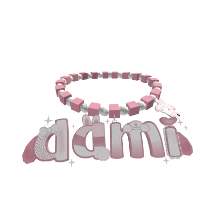 dami pink adorable necklace 3.0 Roblox item