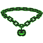 Green Pumpkin Halloween Chain