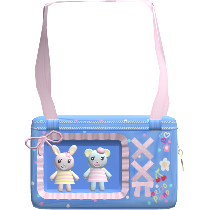 🍓 mezzo piano mimi popo carryall 1.0 light denim