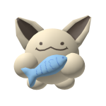 Silly Fella holding fish