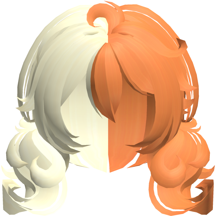 cute fluffy moe bob pigtails in hamtaro