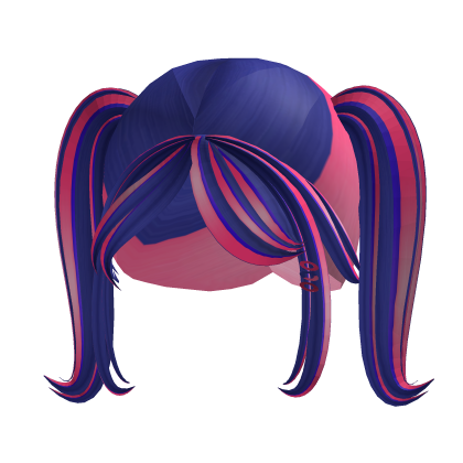 ･ﾟ Blue hair with pink and purple extensions thumbnail