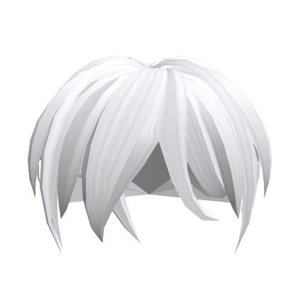 Messy Popular Boy Hair in White