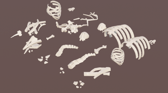 Low Poly Bones Pack preview 1