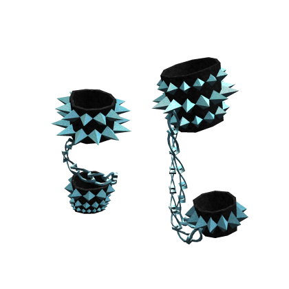 Chain Spike Punk Leg Bracelets | Black Diamond