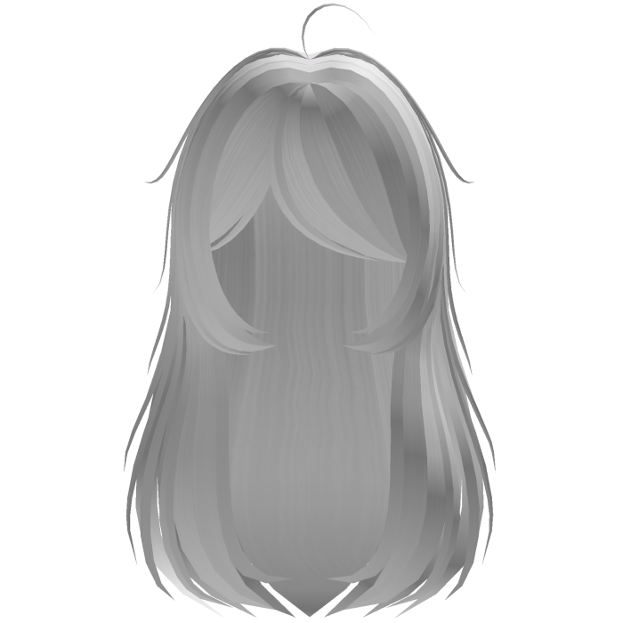 gothic moe long hair in white