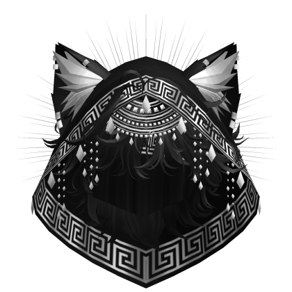 Egyptian Mullet w/ Divine Silver Black Hood