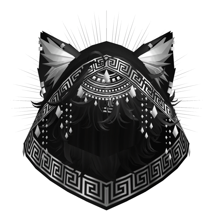 Egyptian Mullet w/ Divine Silver Black Hood