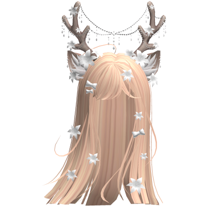 Ethereal Christmas Fairy Fawn Hair w/ Antlers
