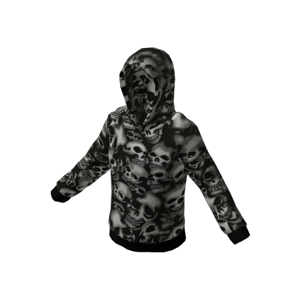 Y2K Skull all over print jacket