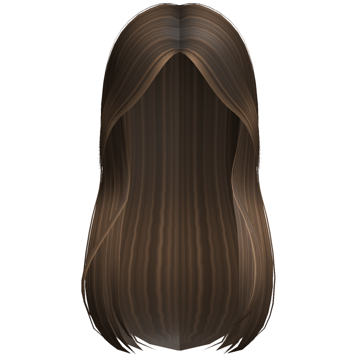 Brown Straight Hair w/ Curtain Bangs w/ Highlights