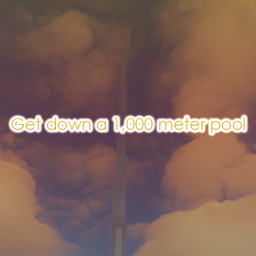 Get down a 1,000 meter pool!!!